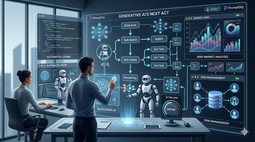 Generative AI's Next Act: Agents, Reasoning, and the Human Element