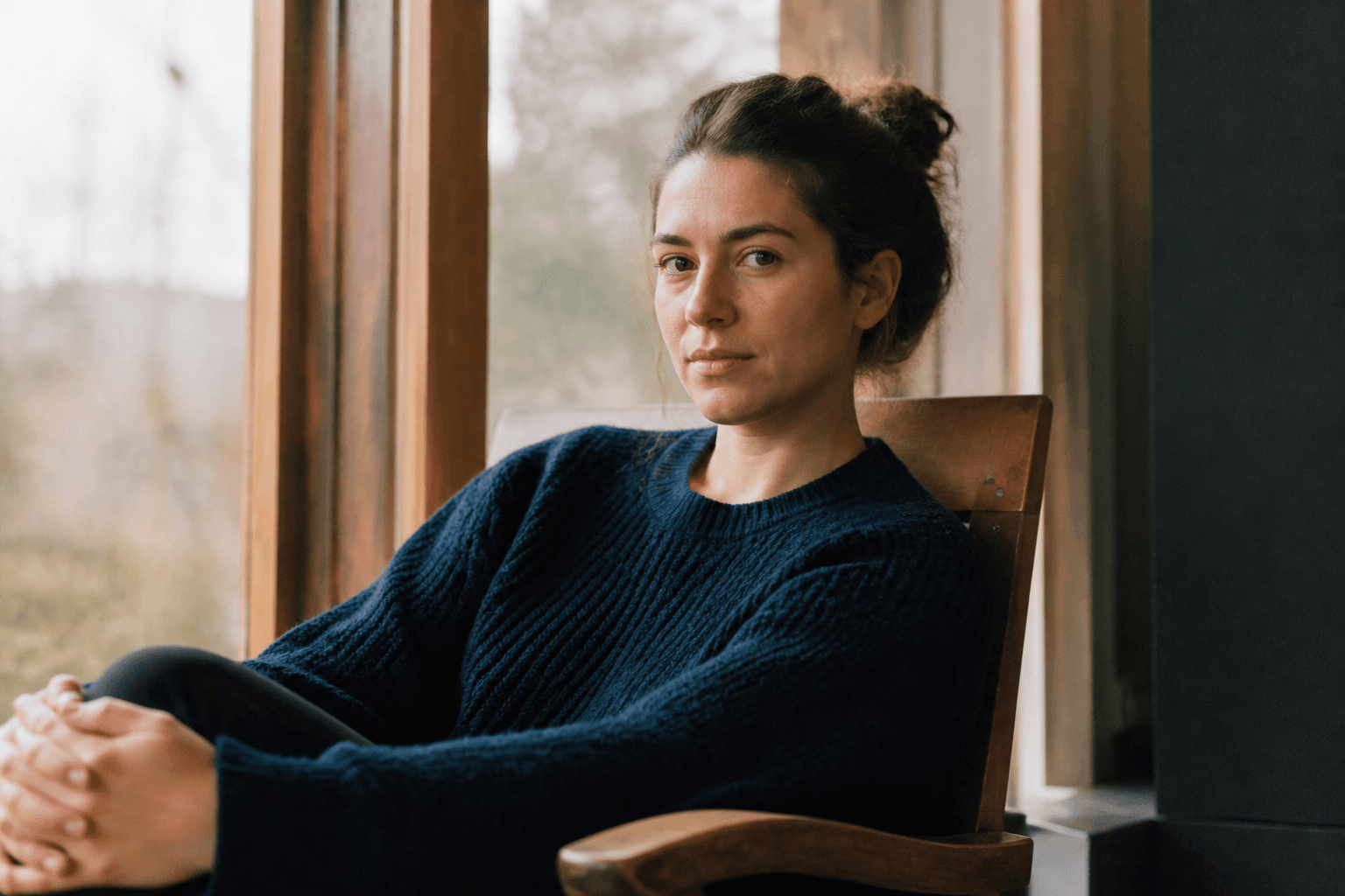 35mm Kodak Portra Documentary Portrait Compiler from a Window-Light Brief with example still