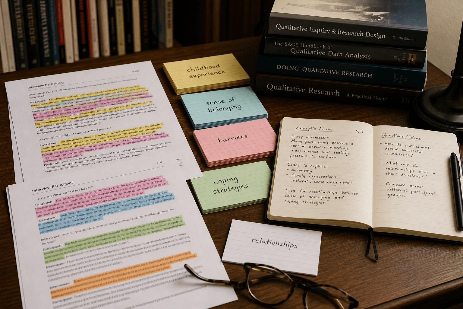 Qualitative Analytic Memo from Coded Excerpts (No Invented Quotes)