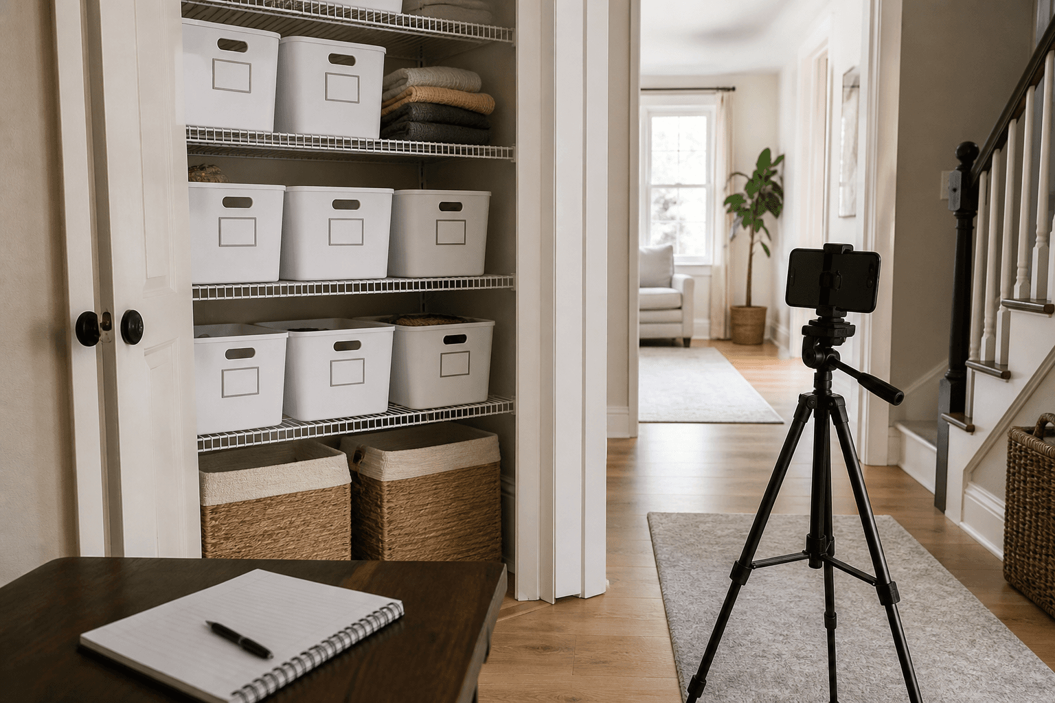 Home Inventory Photo Log from Room List (No Invented Values)