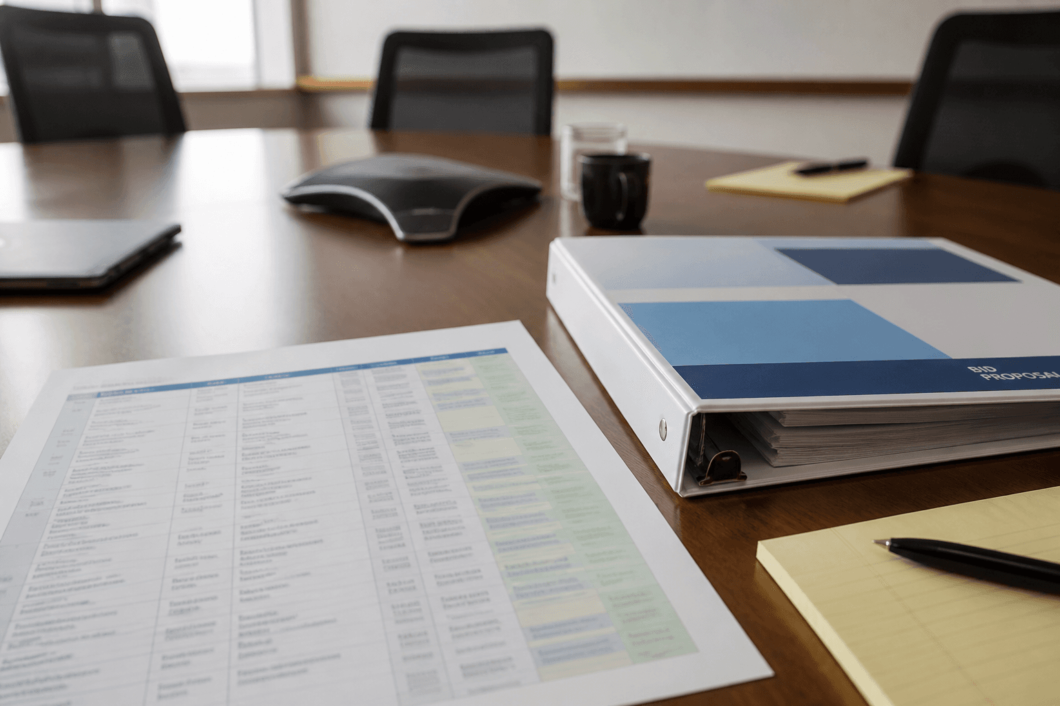 Bid Response Outline from Requirements Matrix (No Invented Proof Points)