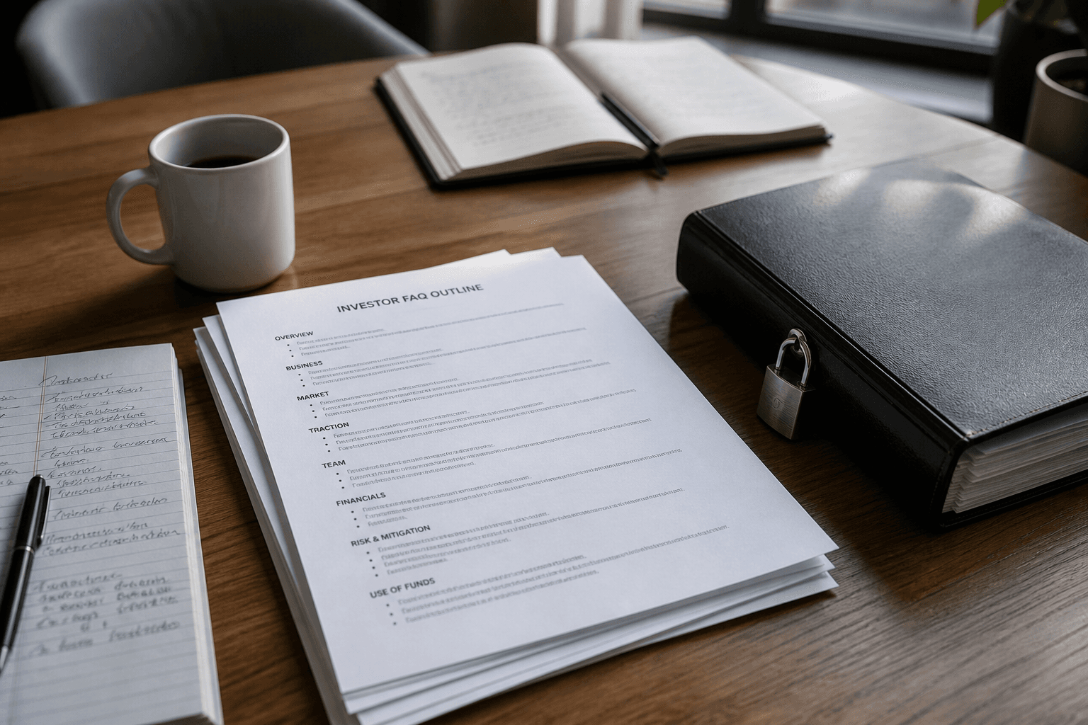 Investor FAQ Outline from Diligence Notes (No Invented Metrics)