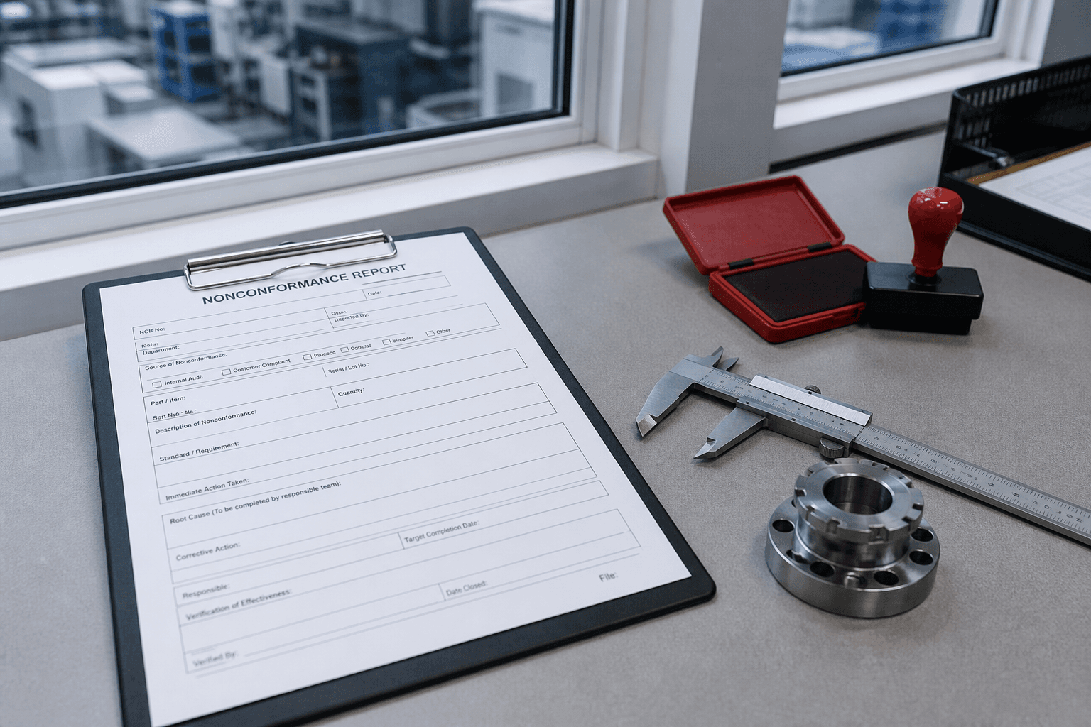 ISO 9001 Nonconformance Report (NCR) Draft from Deviation Notes (Not Audit Opinion)