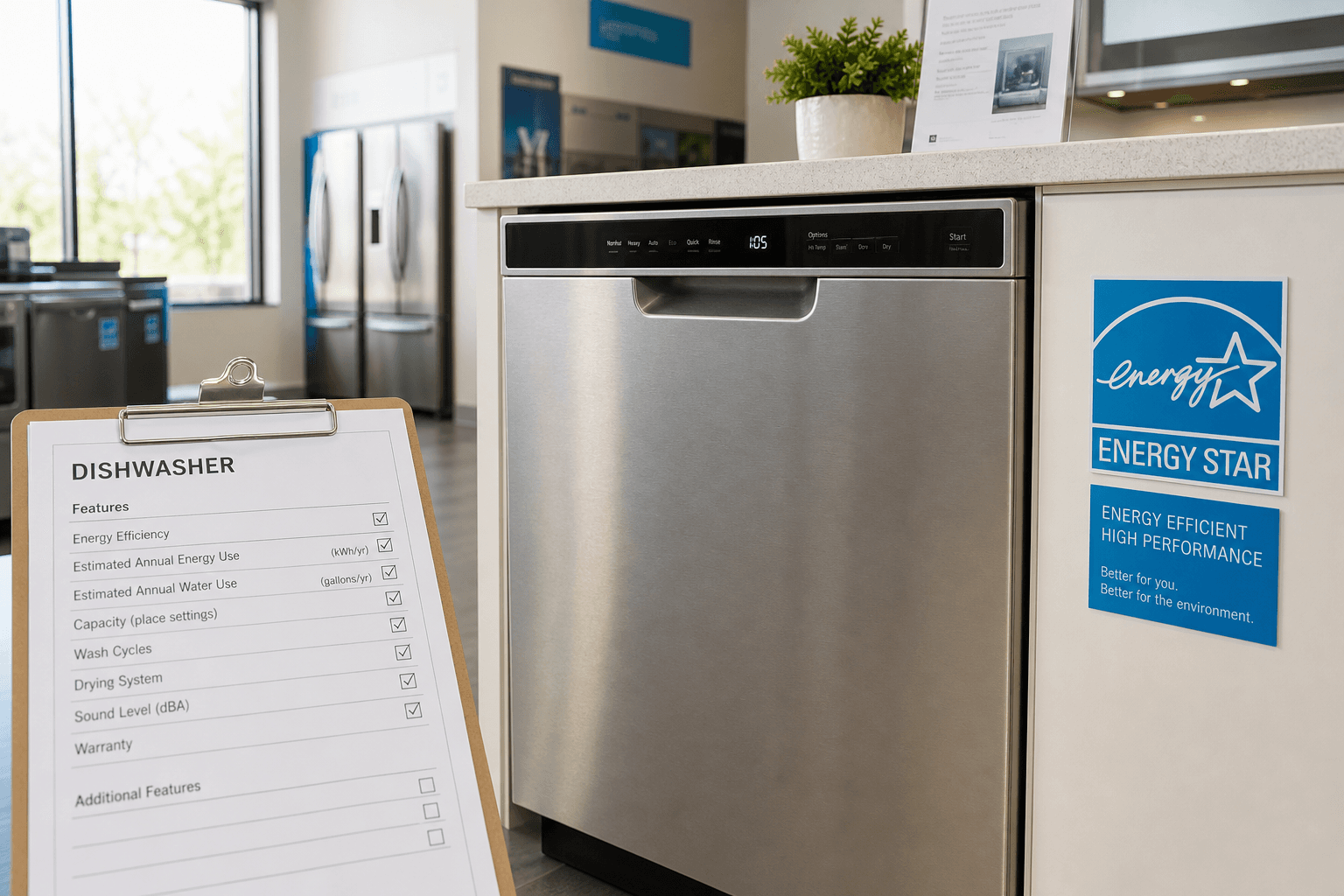 EPA ENERGY STAR Appliance Checklist from Spec Sheet (Not Purchase Advice)