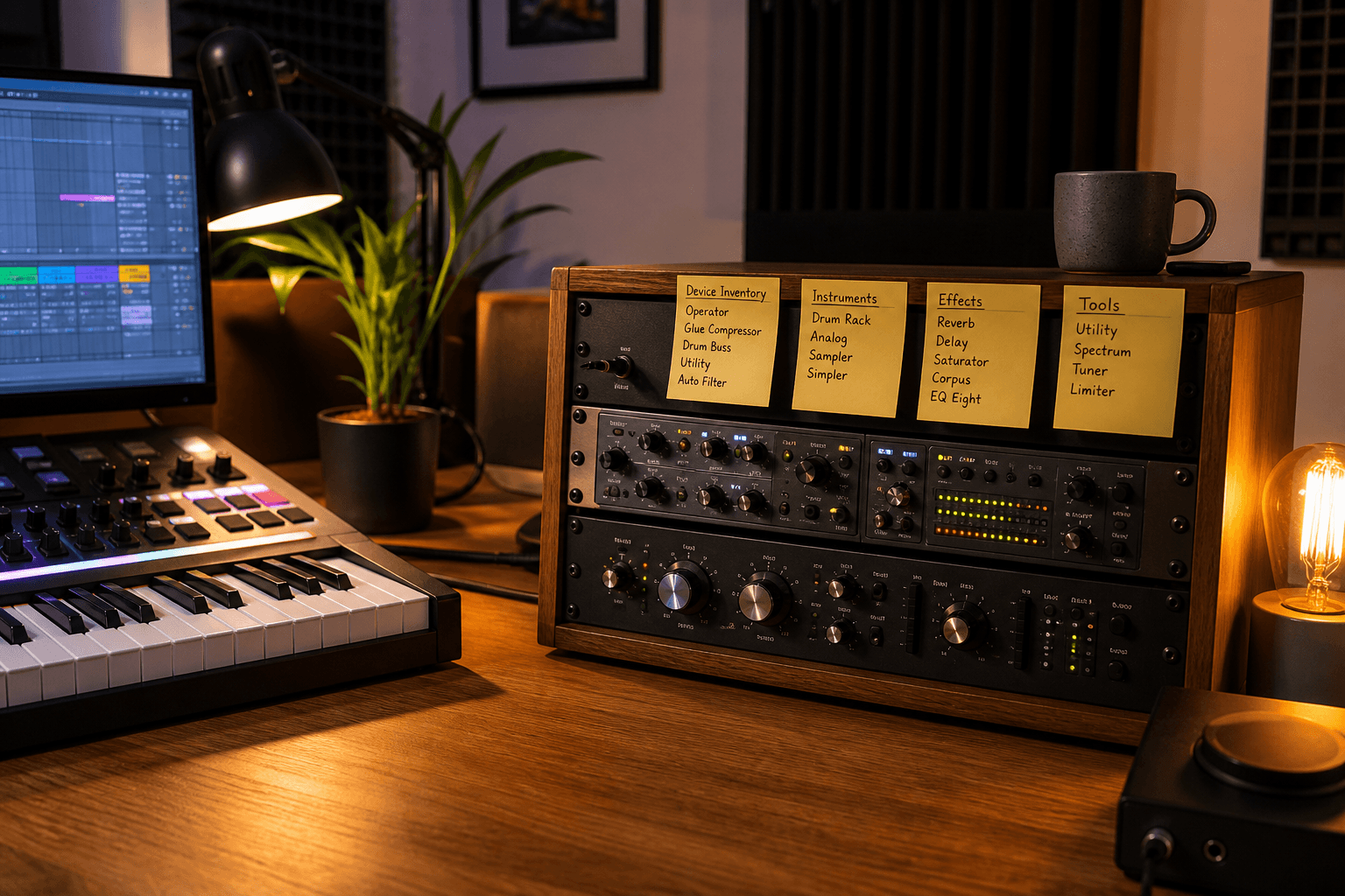 Ableton Live Rack Checklist from Device Inventory (No Invented Presets)