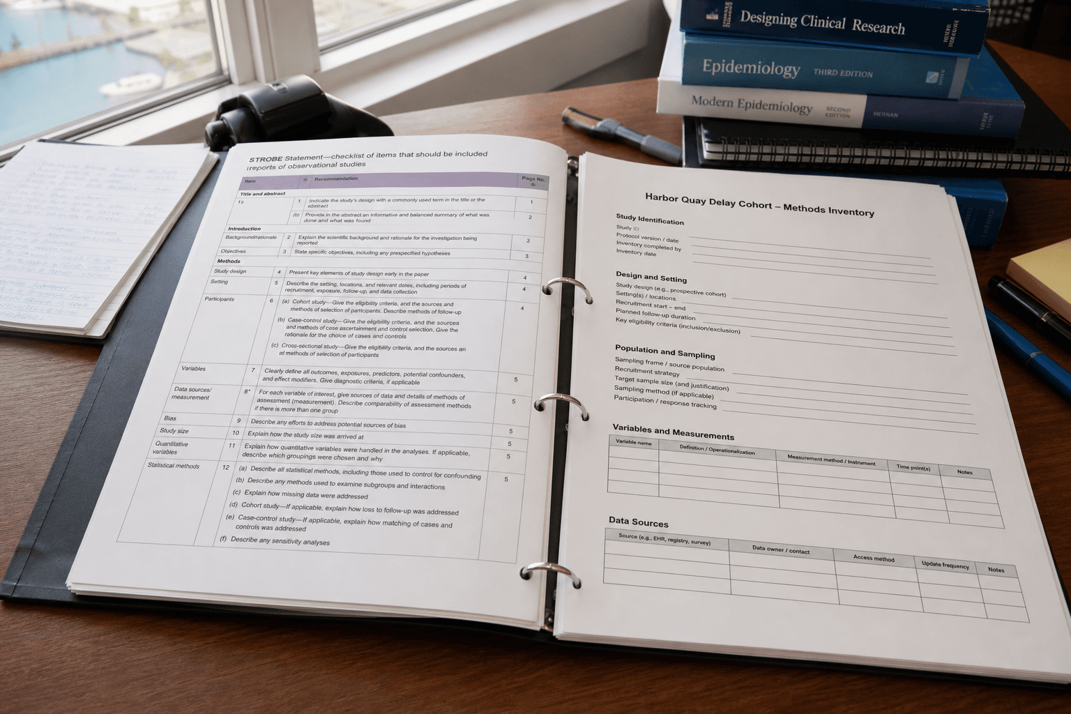 STROBE Checklist Notes from Methods Inventory (No Invented Stats)