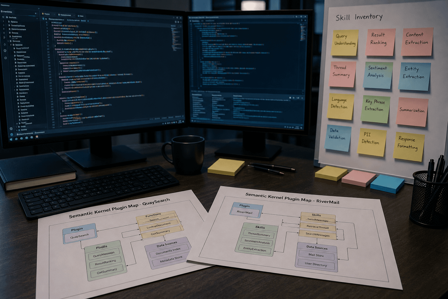 Semantic Kernel Plugin Map from Skill Inventory (No Invented API Keys)