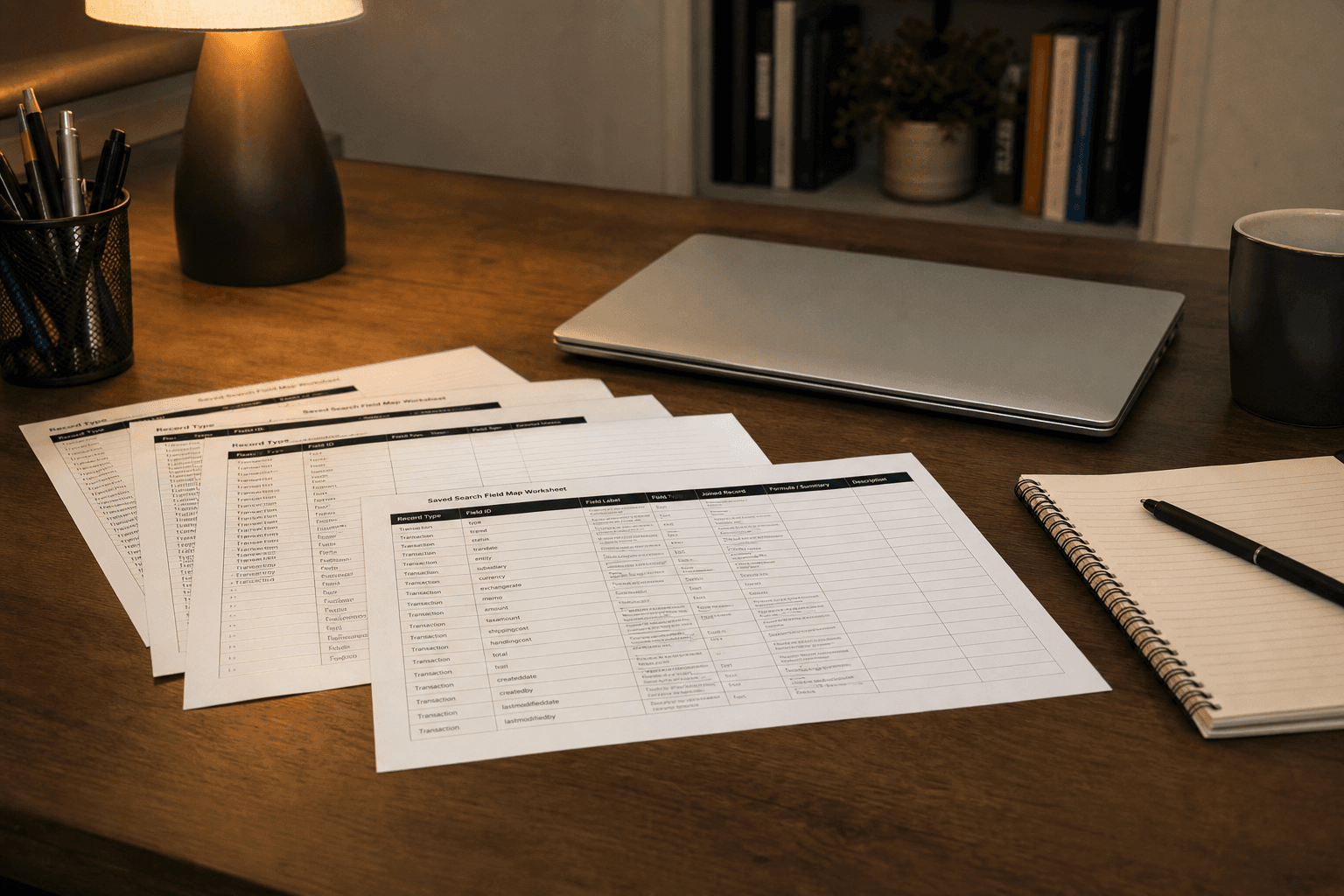 NetSuite Saved-Search Field Map from Record Inventory (No Invented ARR)