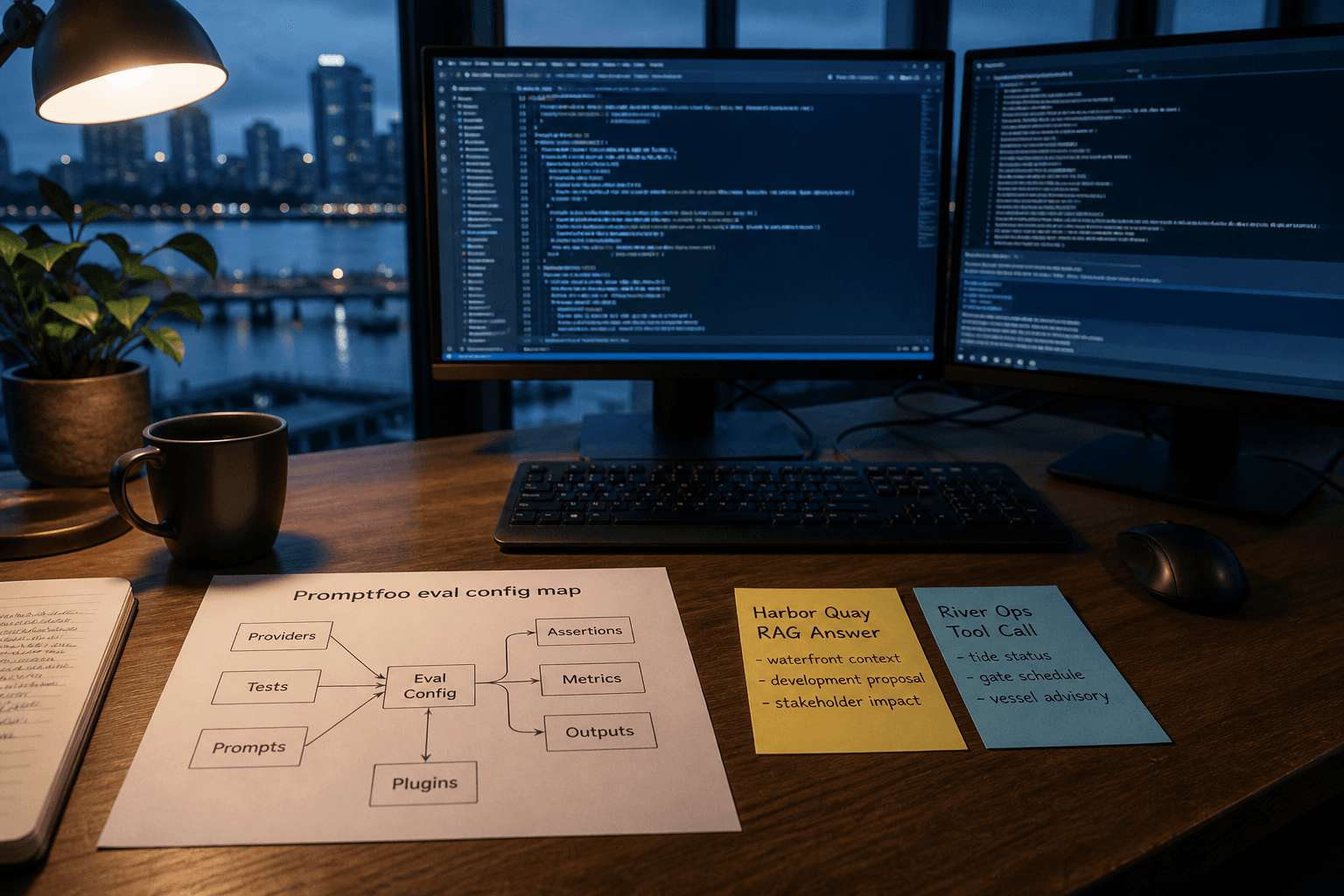 Promptfoo Eval Config Map from Dataset Inventory (No Invented Scores)