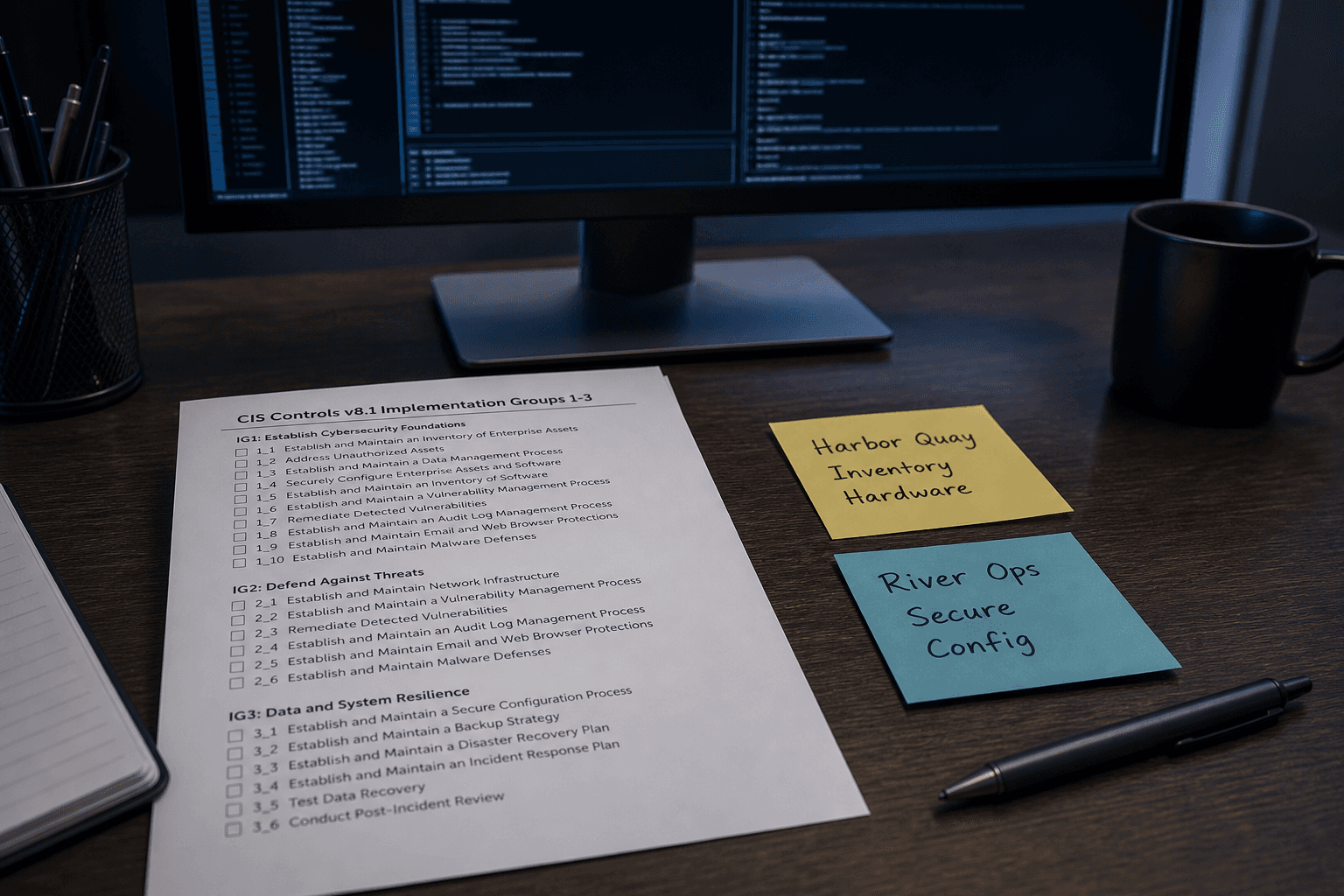 CIS Controls Checklist from Asset Inventory (Not Certification Advice)