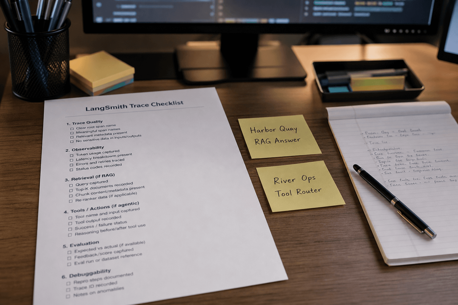LangSmith Trace Checklist from Run Inventory (No Invented Latencies)