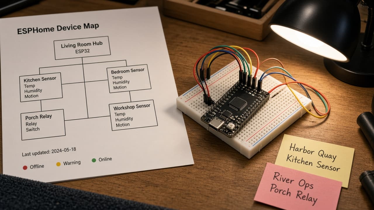 ESPHome Device Map from YAML Inventory (No Invented Energy kWh)