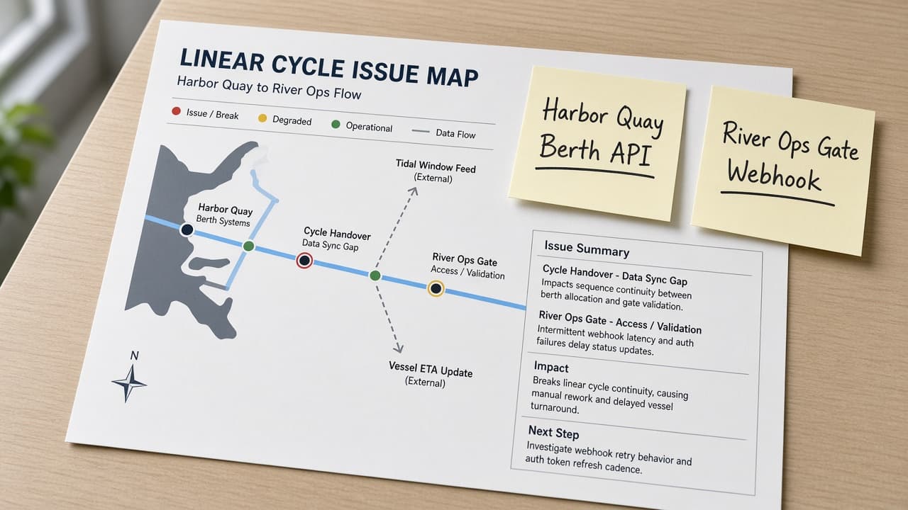 Linear Cycle Issue Map from Project Inventory (No Invented Velocity Points)