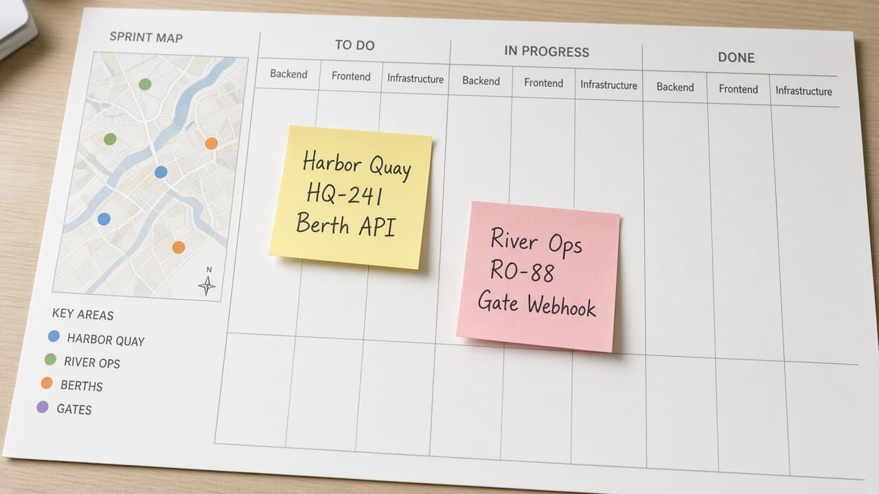 Jira Sprint Board Map from Backlog Inventory (No Invented Story Points)