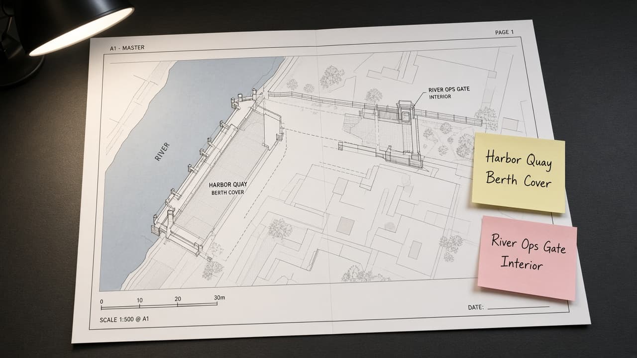 Affinity Publisher Master Page Map from Template Inventory (No Invented Fonts)