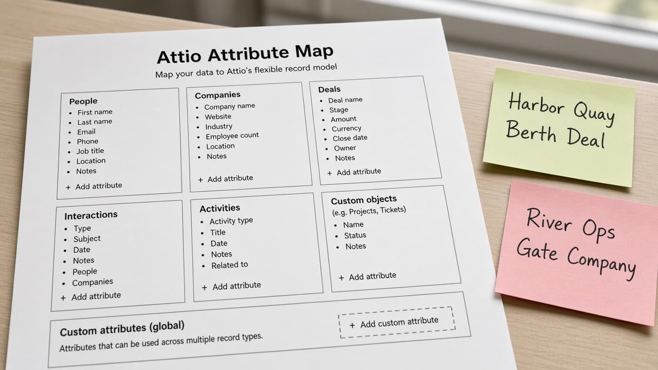 Attio Attribute Map from Workspace Inventory (No Invented Deal Amounts)