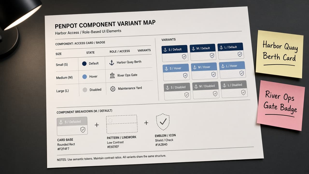 Penpot Component Variant Map from Library Inventory (No Invented Export Counts)