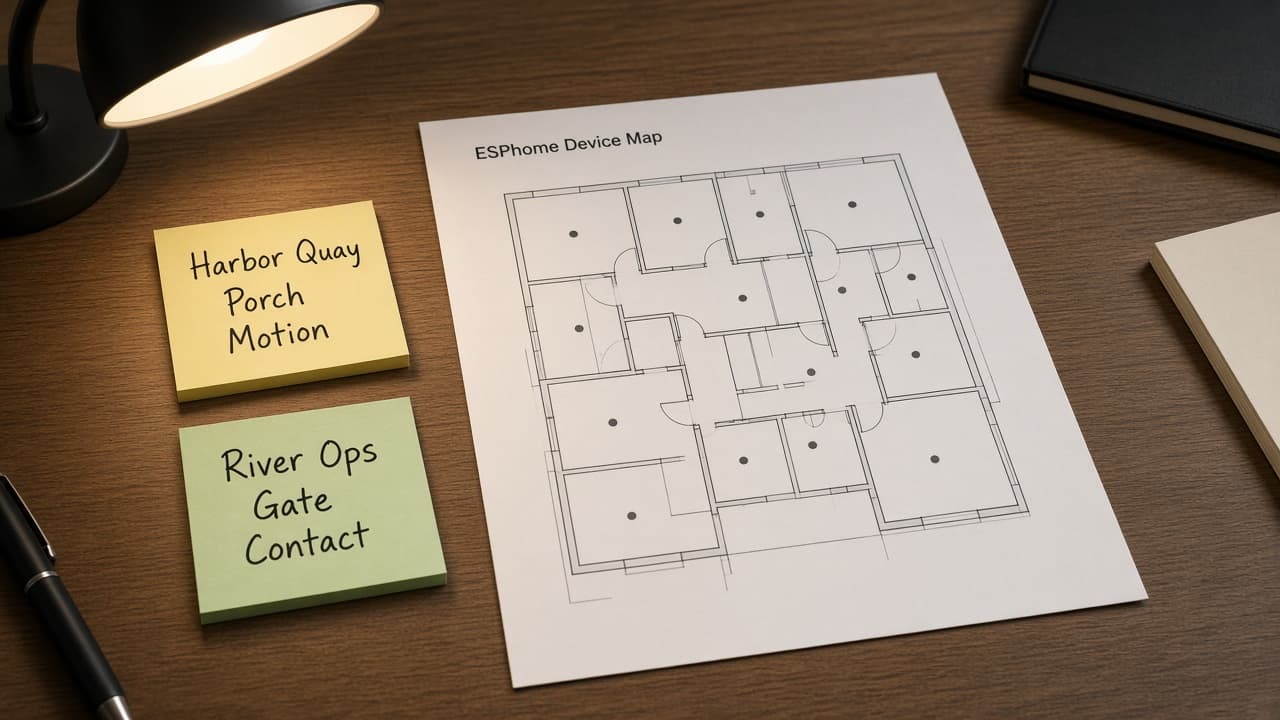 ESPHome Device Map from YAML Inventory (No Invented WiFi RSSI)