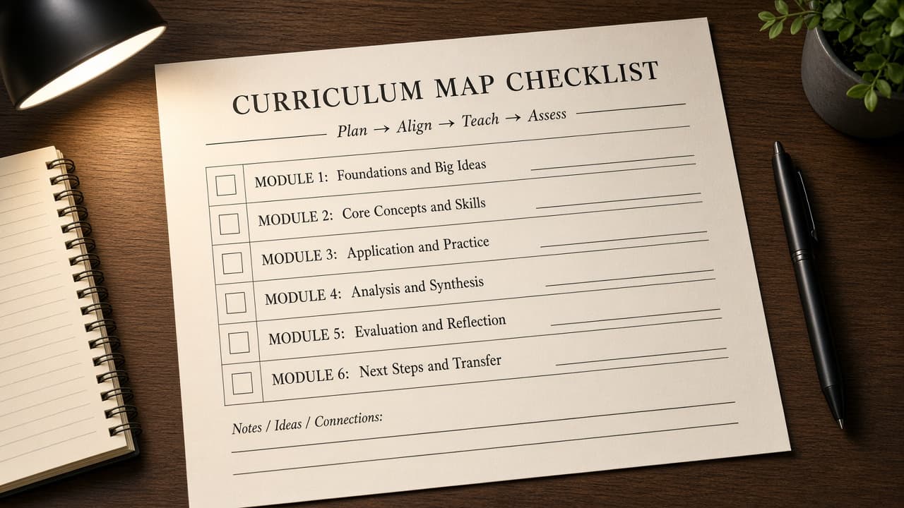 Thinkific Curriculum Map from Course Inventory (No Invented Enrollment Counts)