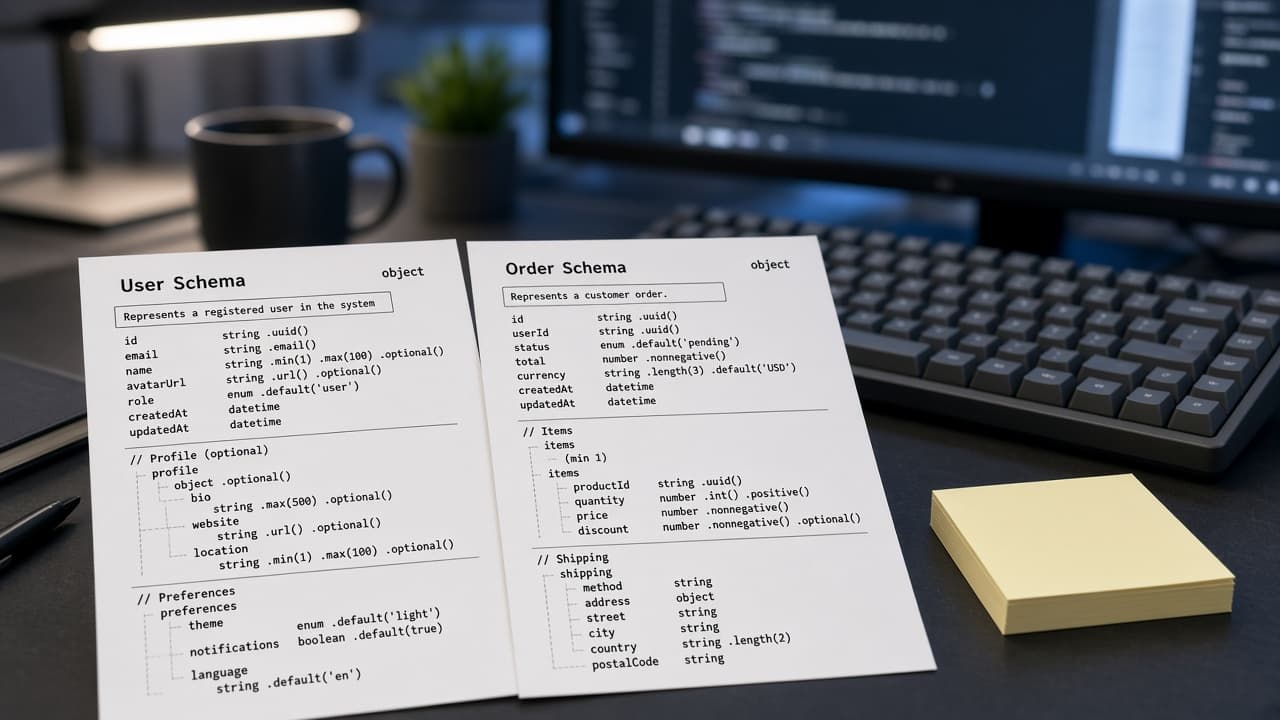 Zod Schema Map from Schema Inventory (No Invented Procedure IDs)