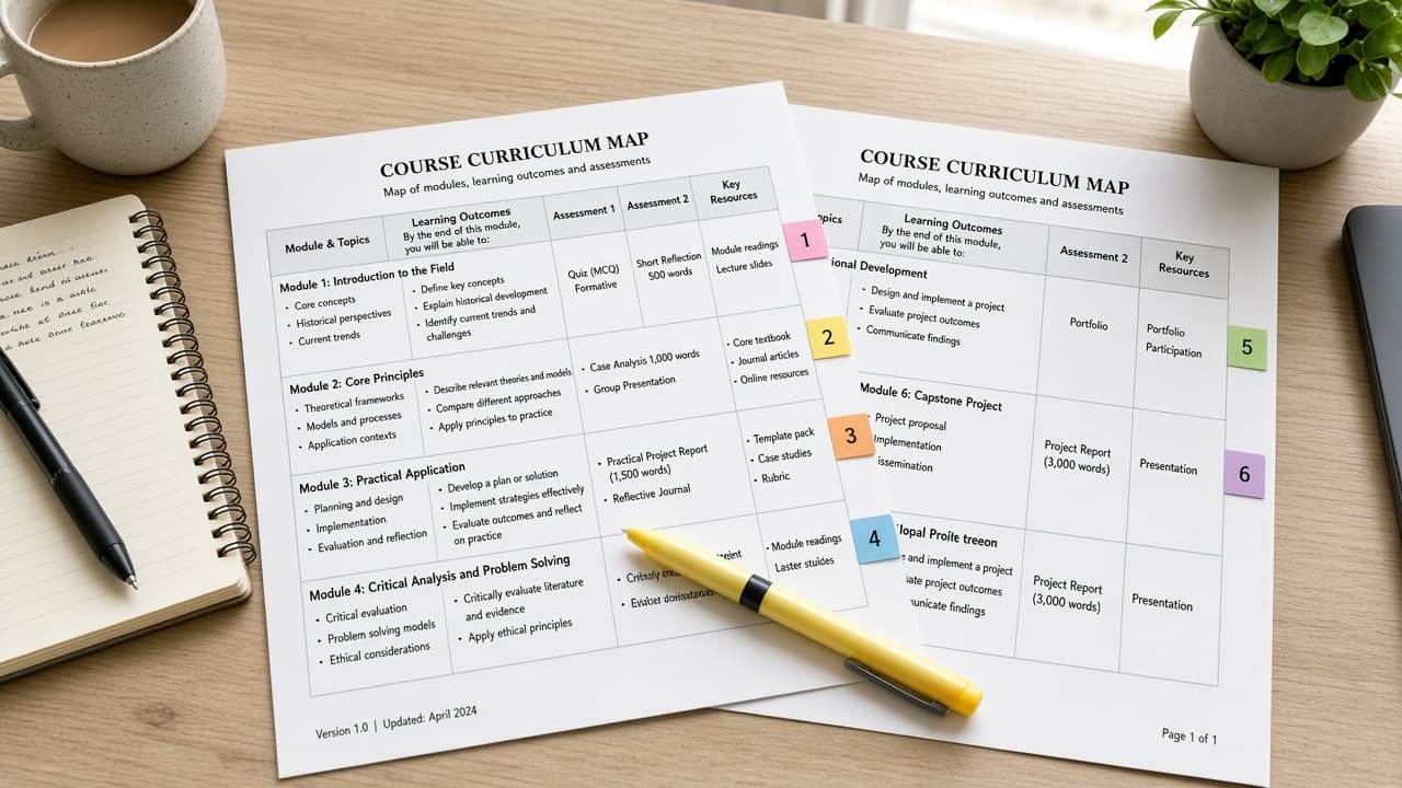 Moodle Course Map from Course Inventory (No Invented Enrollment Counts)