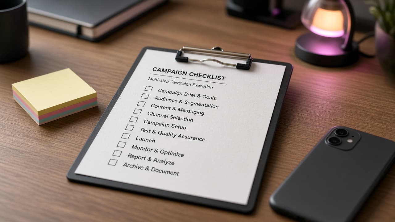 Braze Canvas Message Step Checklist from Campaign Inventory (No Invented Open Rates) with example still