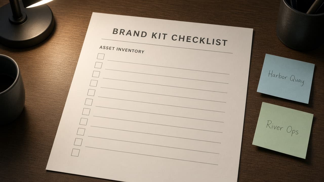 Canva Brand Kit Checklist from Asset Inventory (No Invented Hex Counts)