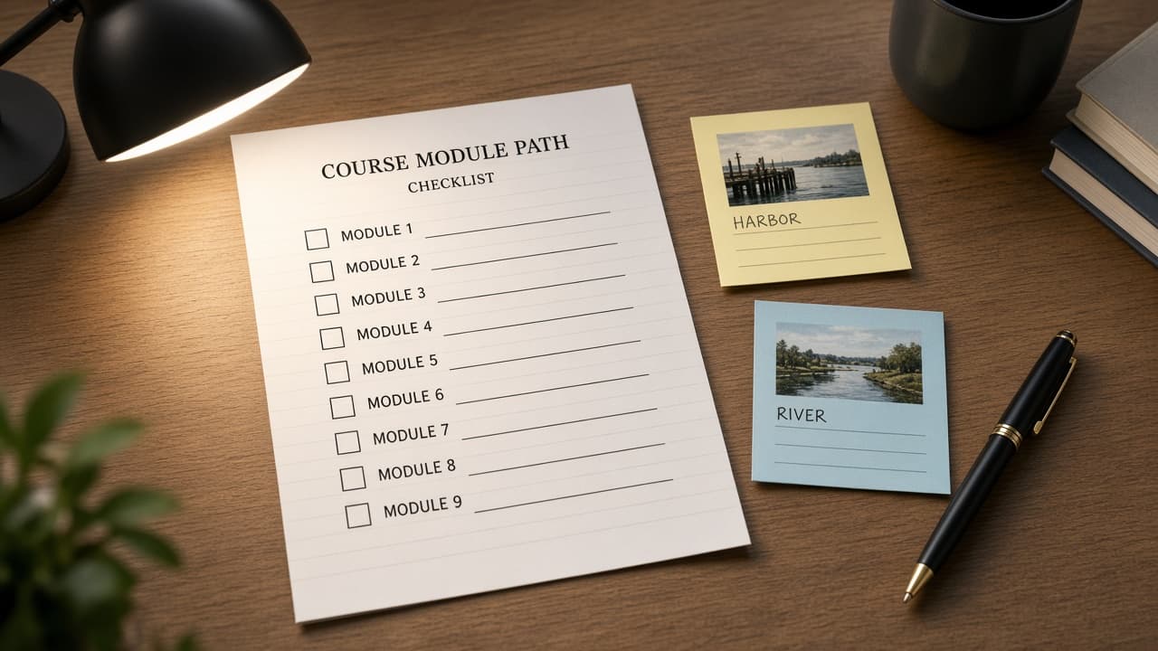 Canvas LMS Module Path Map from Course Inventory (No Invented Enrollment Counts)