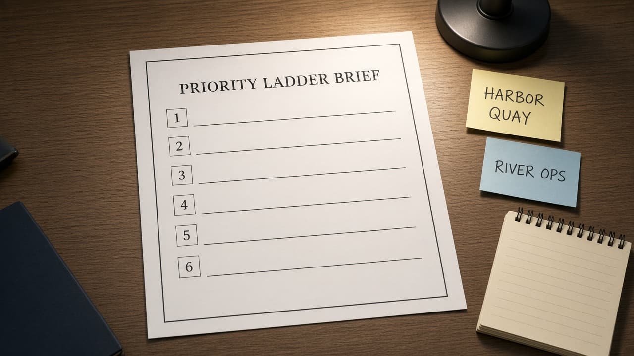 Todoist Priority Ladder Brief from Backlog Inventory (No Invented Due Dates)