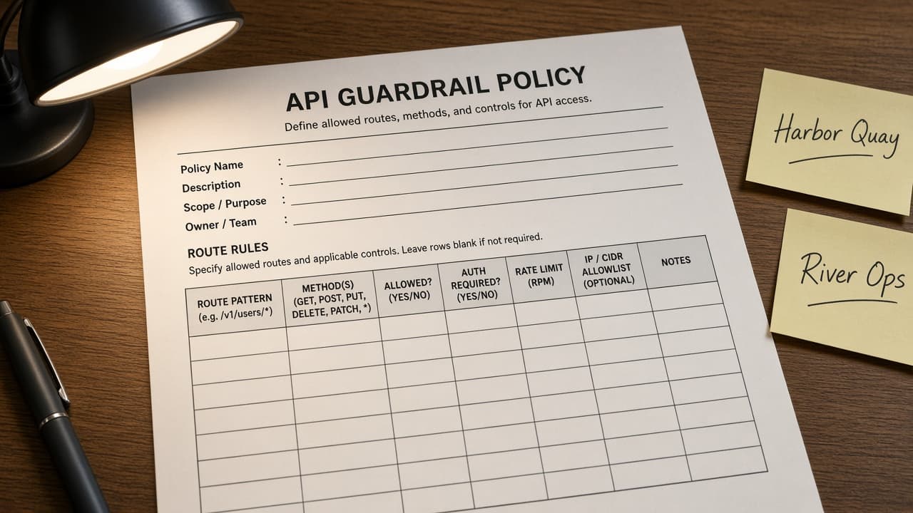 Portkey Guardrail Policy Sheet from Route Inventory (No Invented Token Costs)