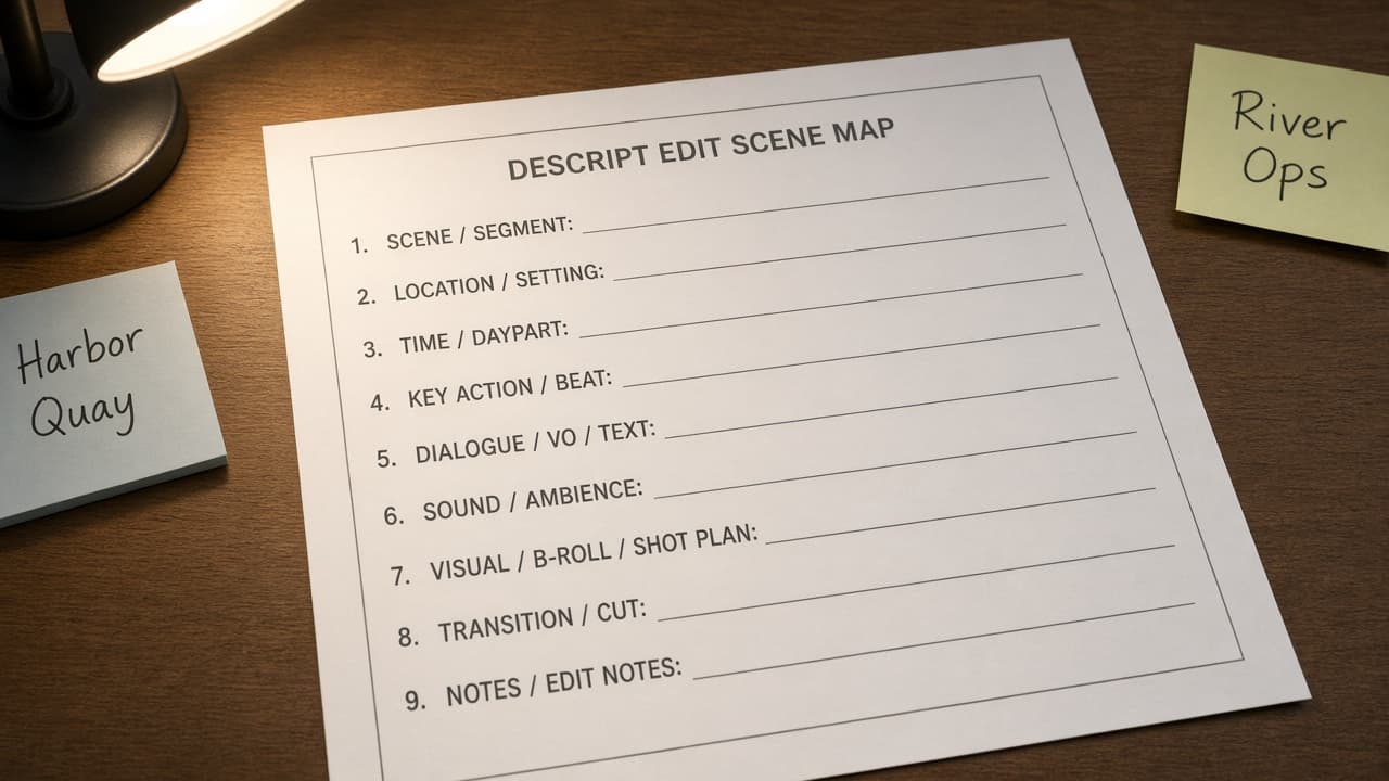 Descript Edit Scene Map from Script Inventory (No Invented Watch Minutes)