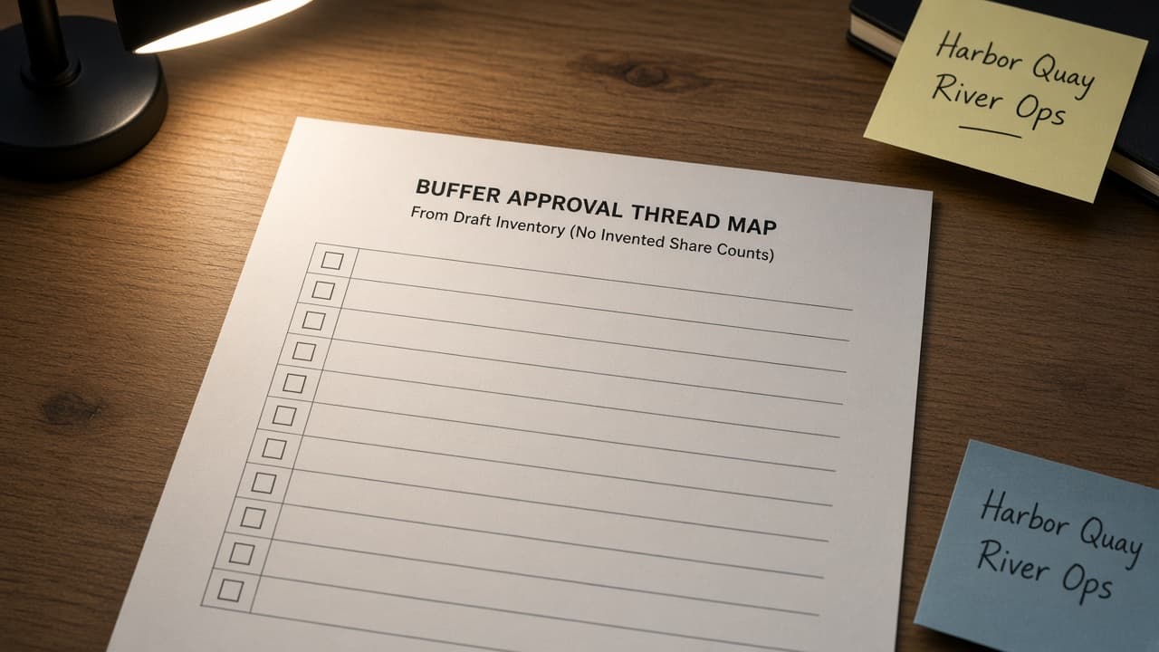 Buffer Approval Thread Map from Draft Inventory (No Invented Share Counts)