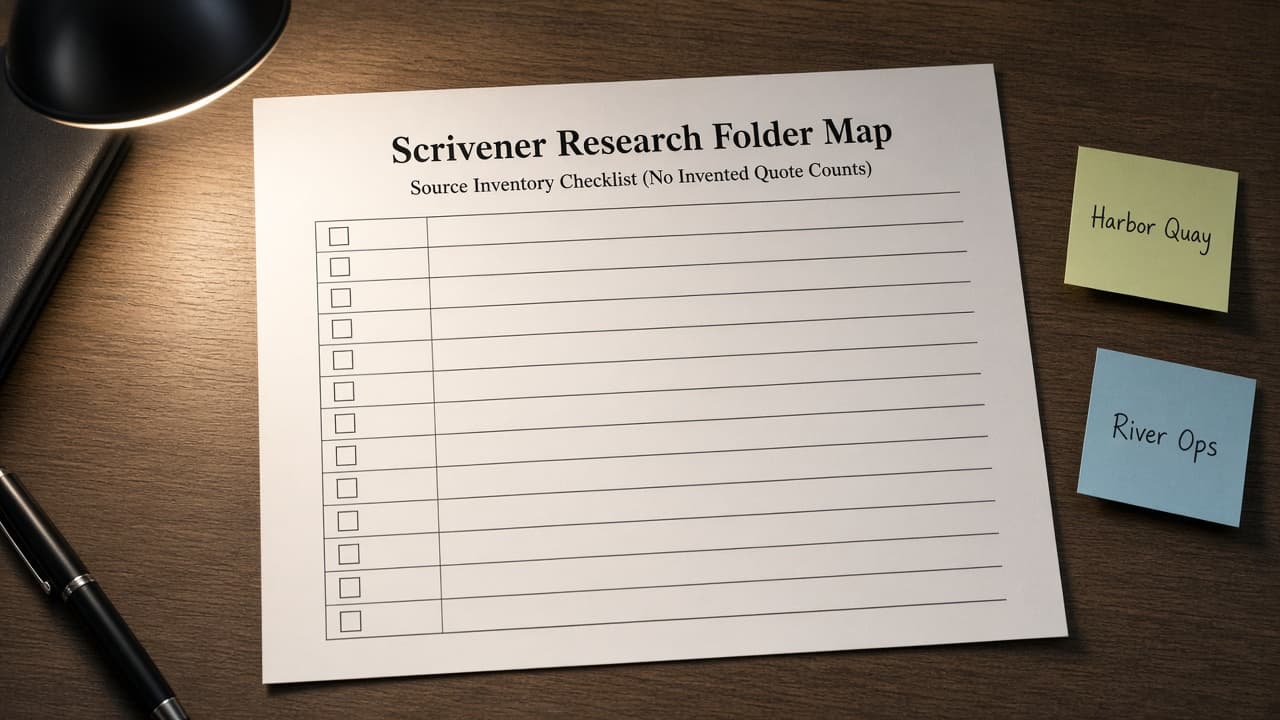 Scrivener Research Folder Map from Source Inventory (No Invented Quote Counts)