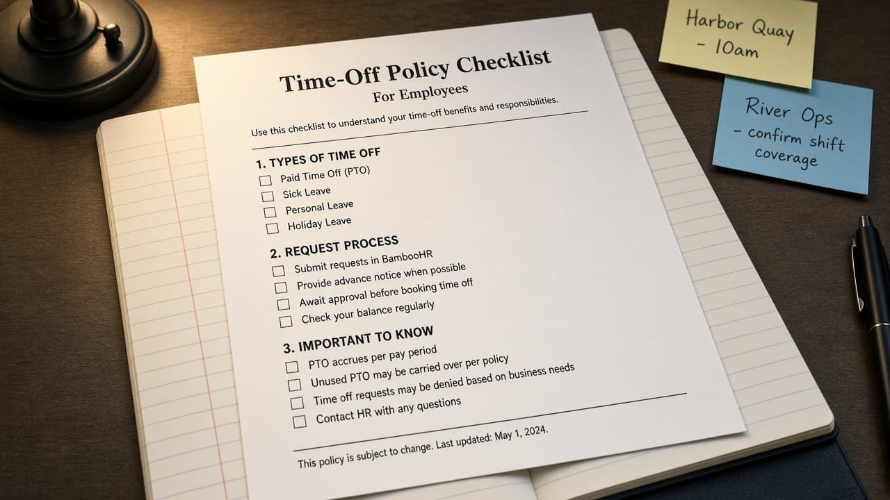 BambooHR Time-Off Policy Map from Leave Inventory (No Invented Accrual Totals)