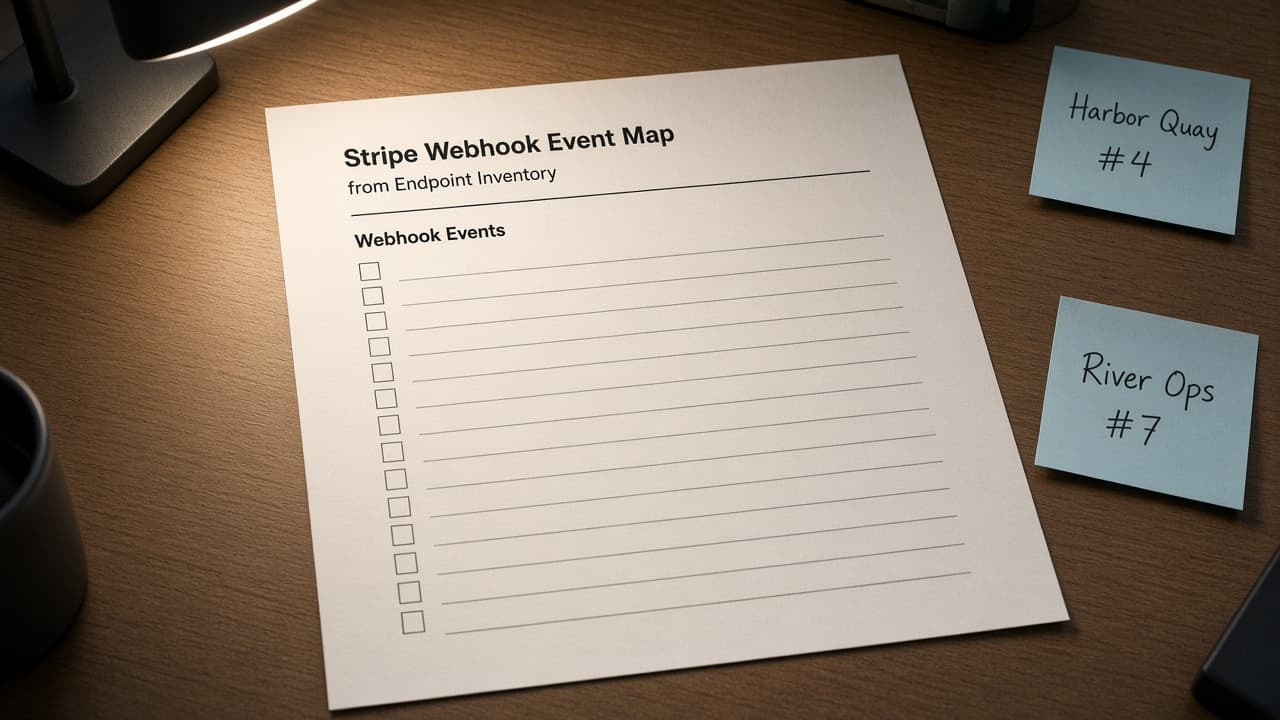 Stripe Webhook Event Map from Endpoint Inventory (No Invented Payment Totals)