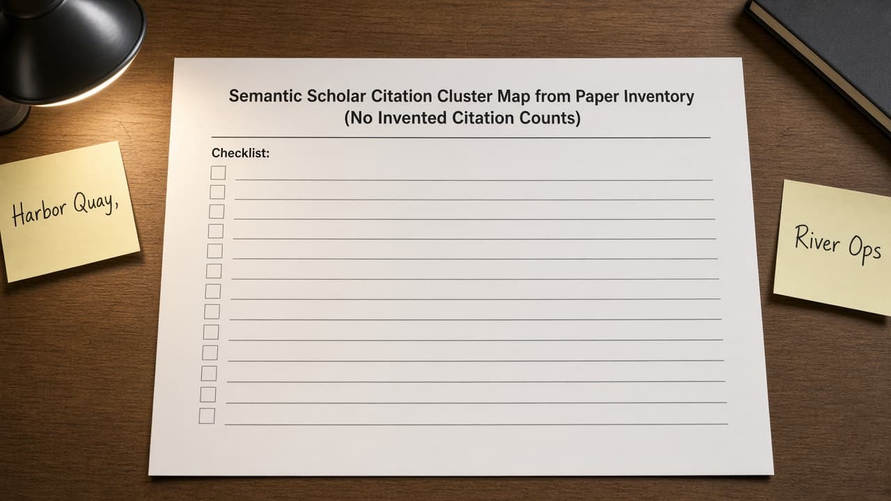 Semantic Scholar Citation Cluster Map from Paper Inventory (No Invented Citation Counts)