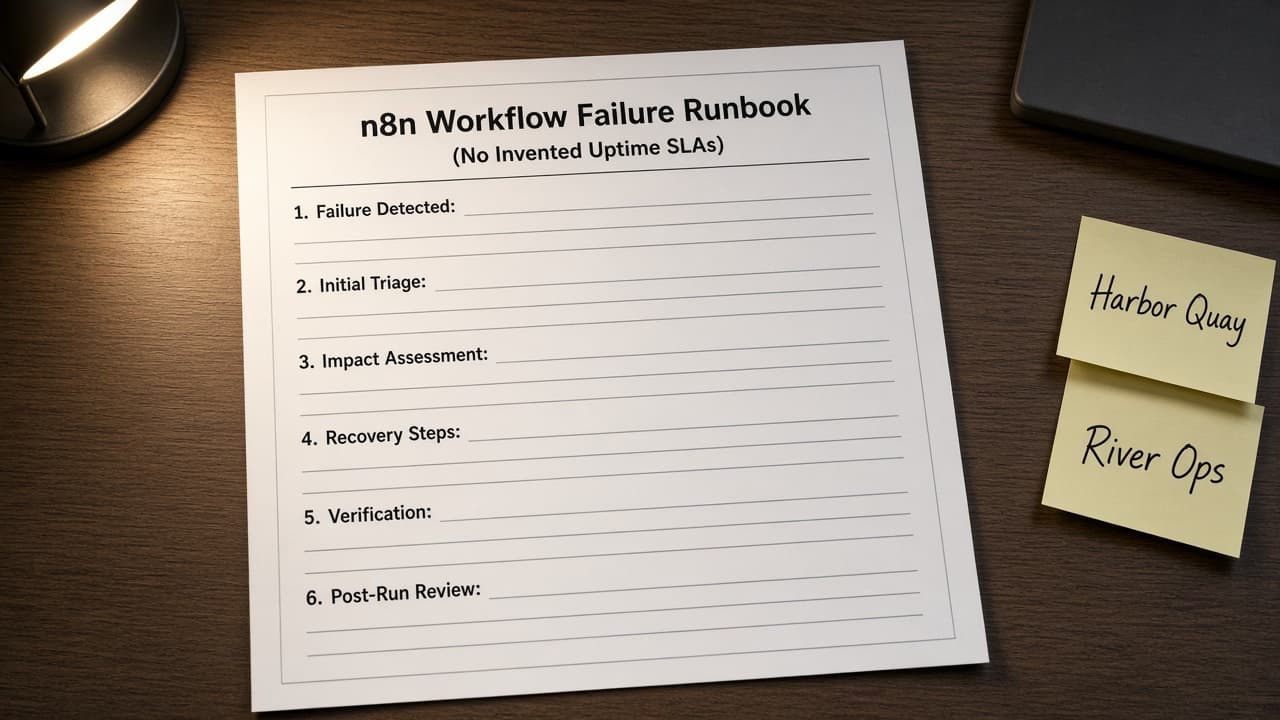 n8n Workflow Failure Runbook (No Invented Uptime SLAs)