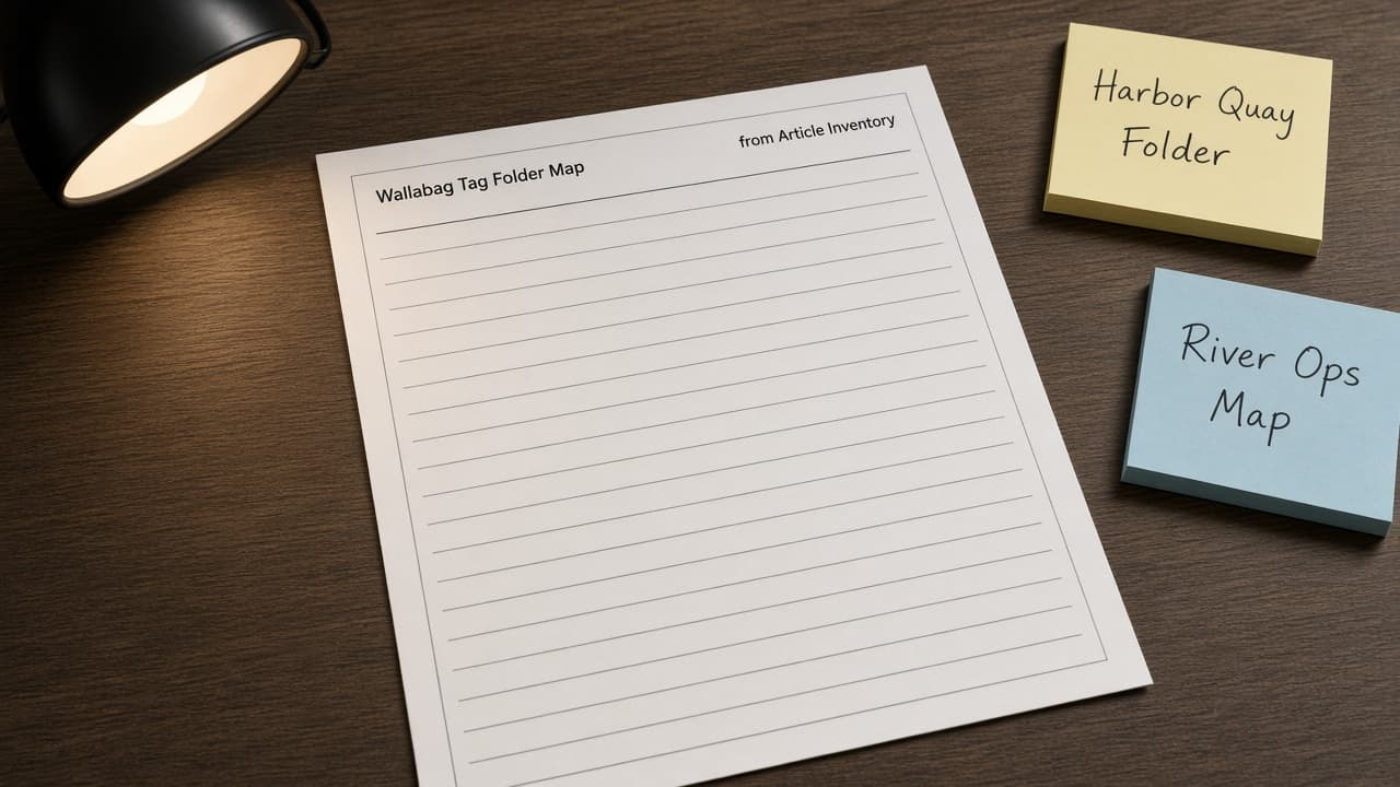 Wallabag Tag Folder Map from Article Inventory (No Invented Read Times)