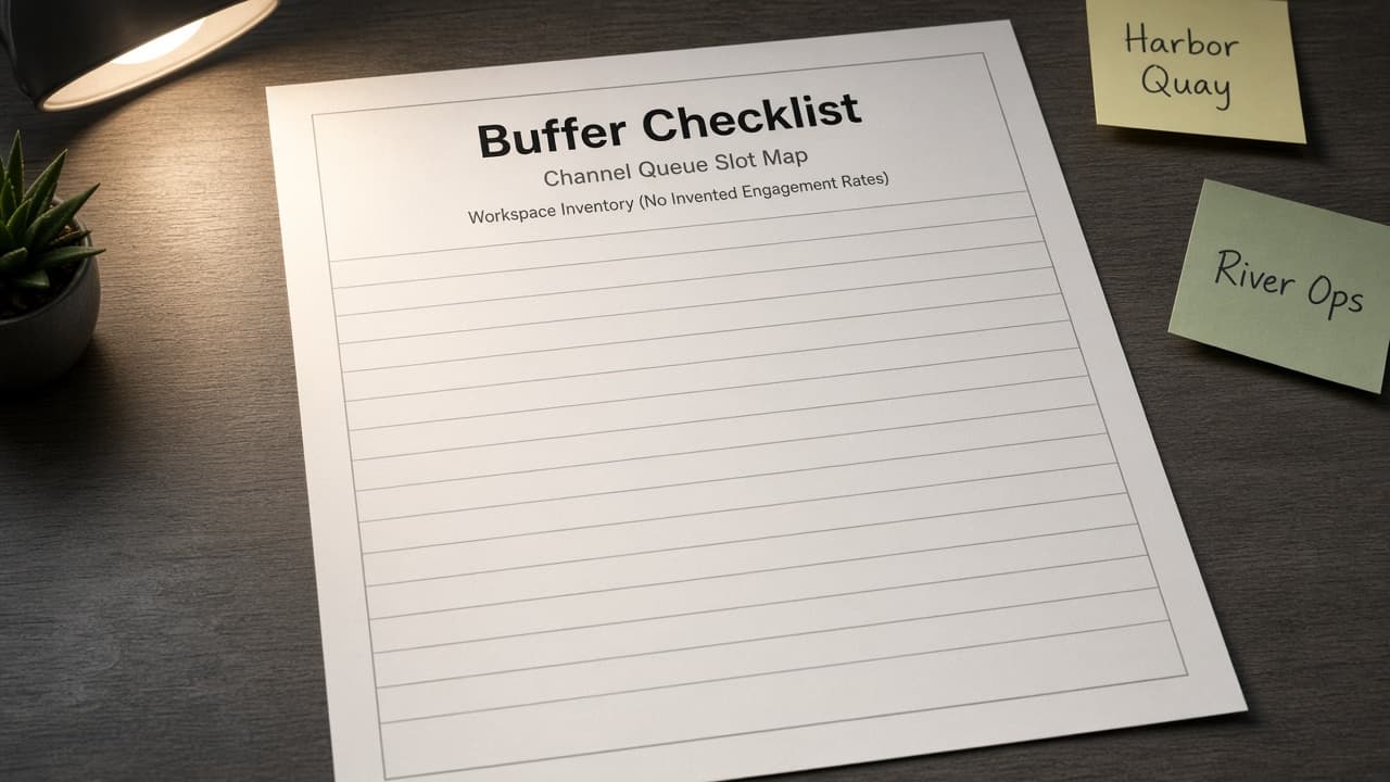 Buffer Channel Queue Slot Map from Workspace Inventory (No Invented Engagement Rates)