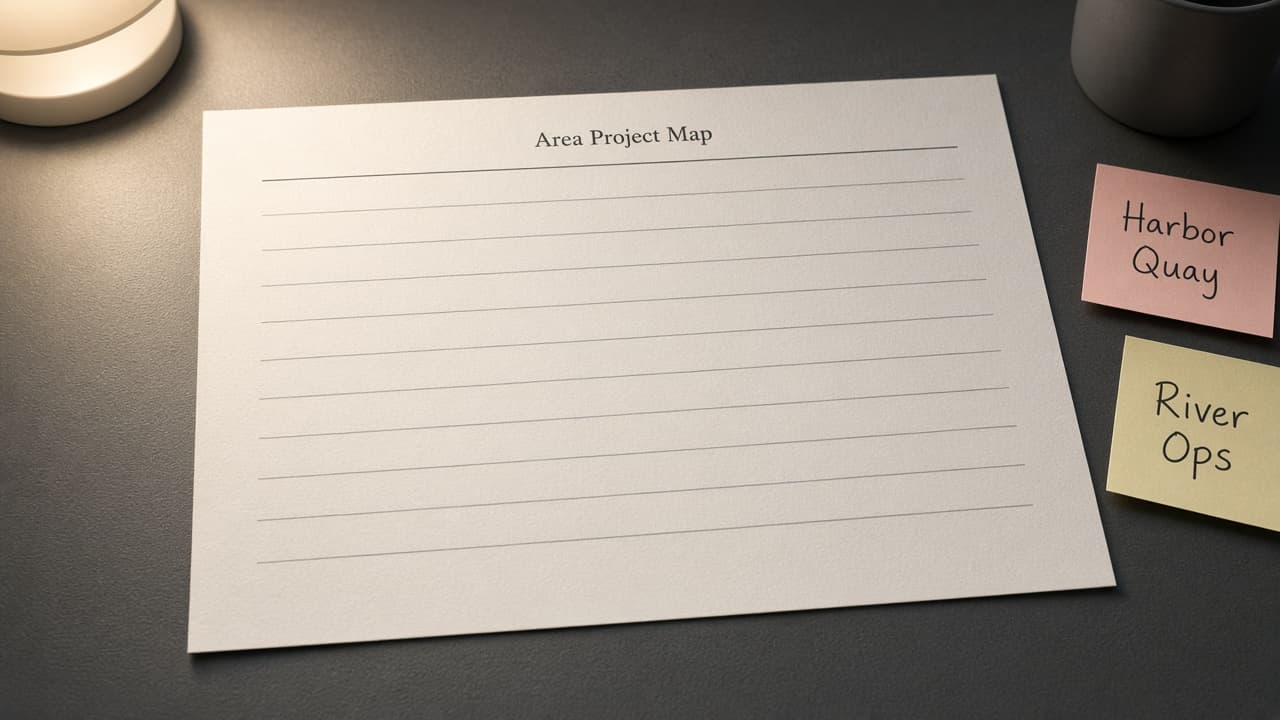Things 3 Area Project Map from Workspace Inventory (No Invented Completion Rates)