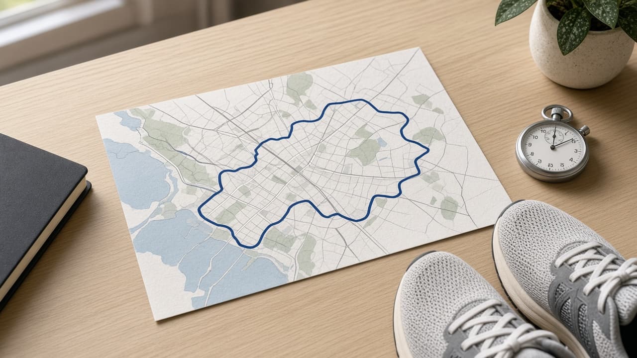 Nike Run Club Activity Segment Route Map from Workout Inventory (No Invented Pace Totals)