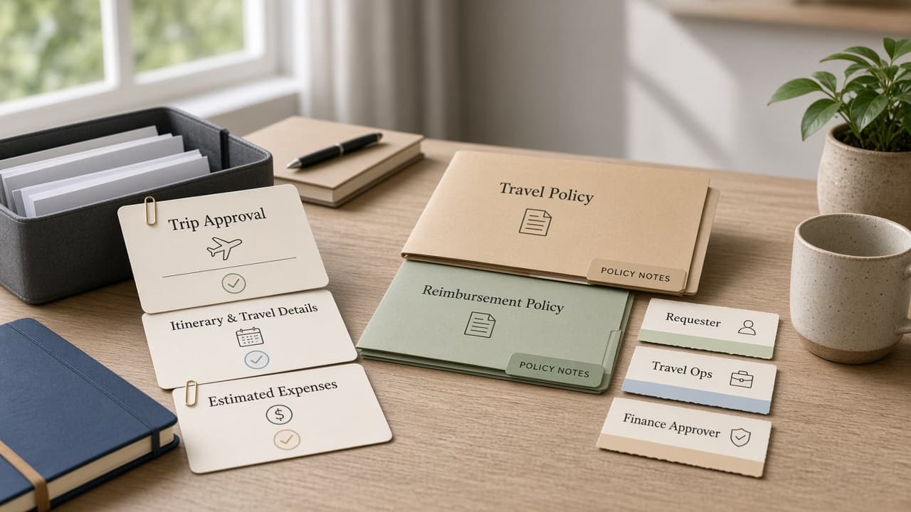 Navan Trip Approval Route from Travel Policy Notes (No Invented Spend Totals)
