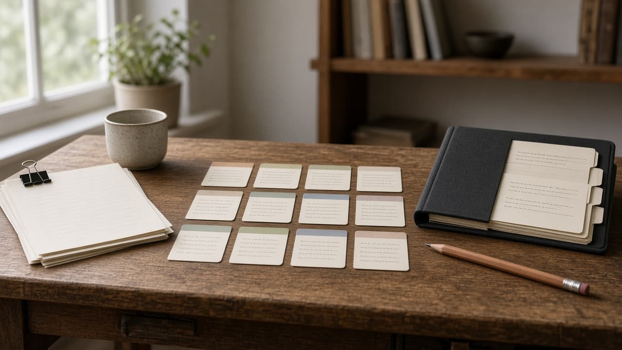 Plottr Beat Outline Checklist from Manuscript Notes (No Invented Page Counts)