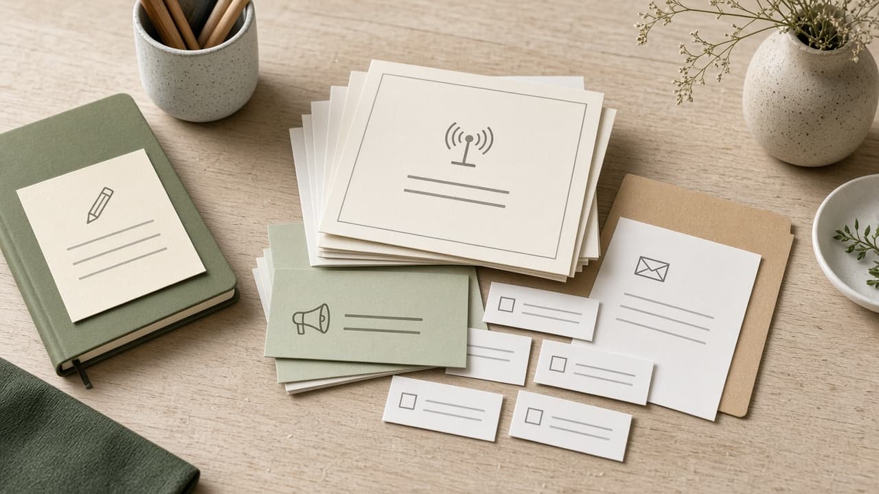 Mailchimp Broadcast Block Checklist from Draft Notes (No Invented Open Rates)