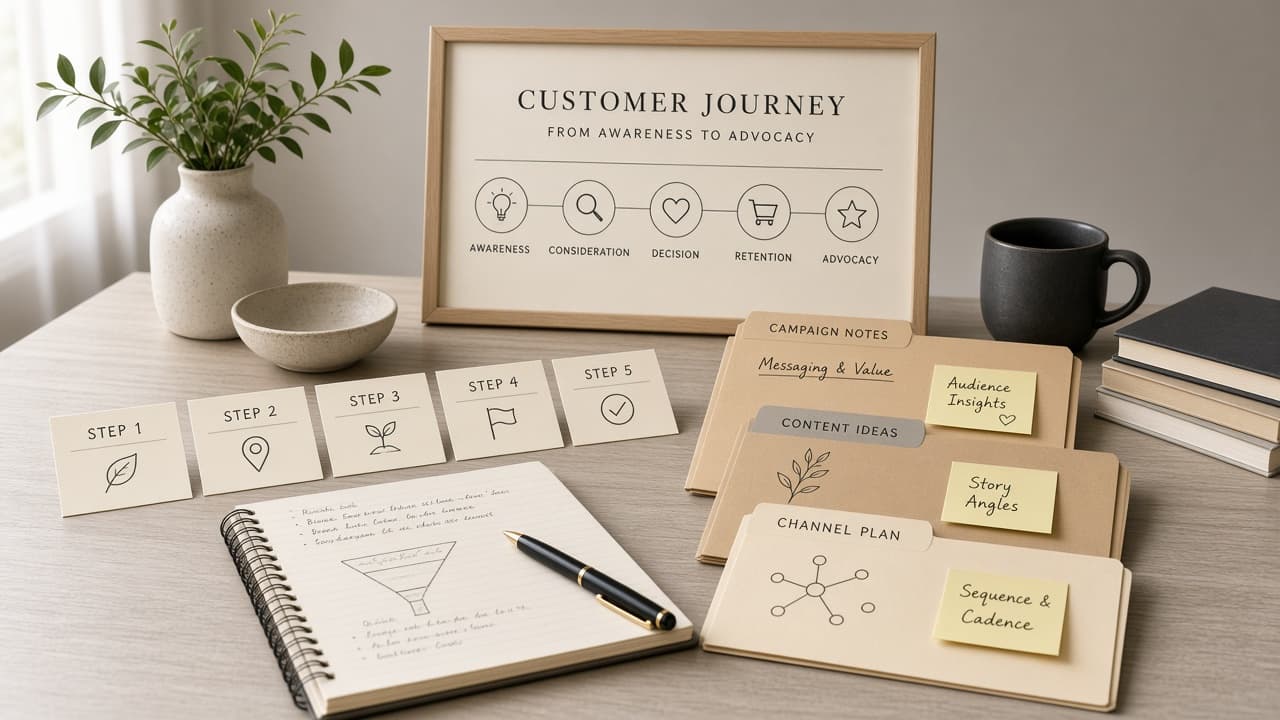 Insider Journey Step Checklist from Campaign Notes (No Invented Open Rates)