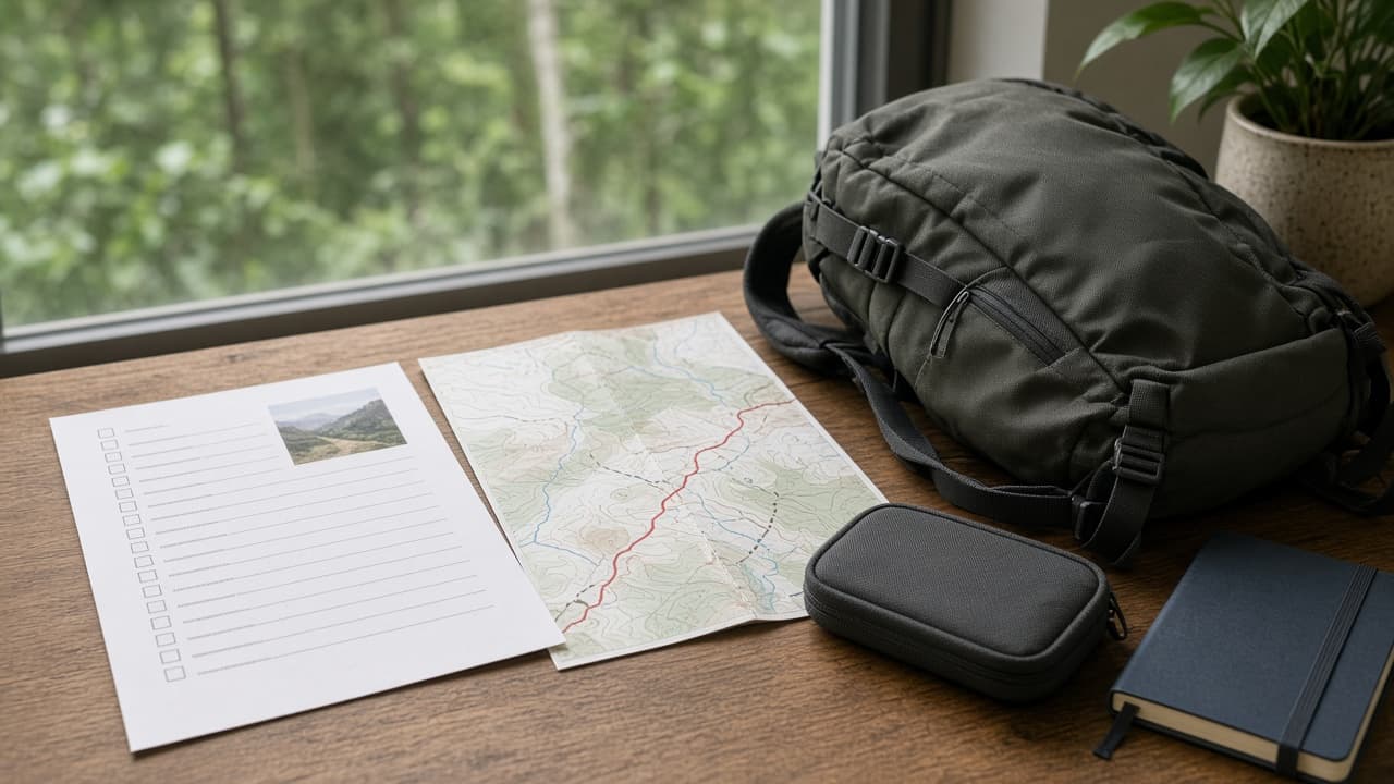 AllTrails Hike Pack Checklist from Trail Notes (No Invented Elevation Totals)