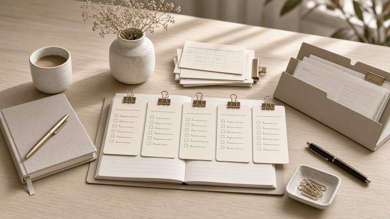 Akiflow Daily Task Block Checklist from Planner Notes (No Invented Completion Rates)