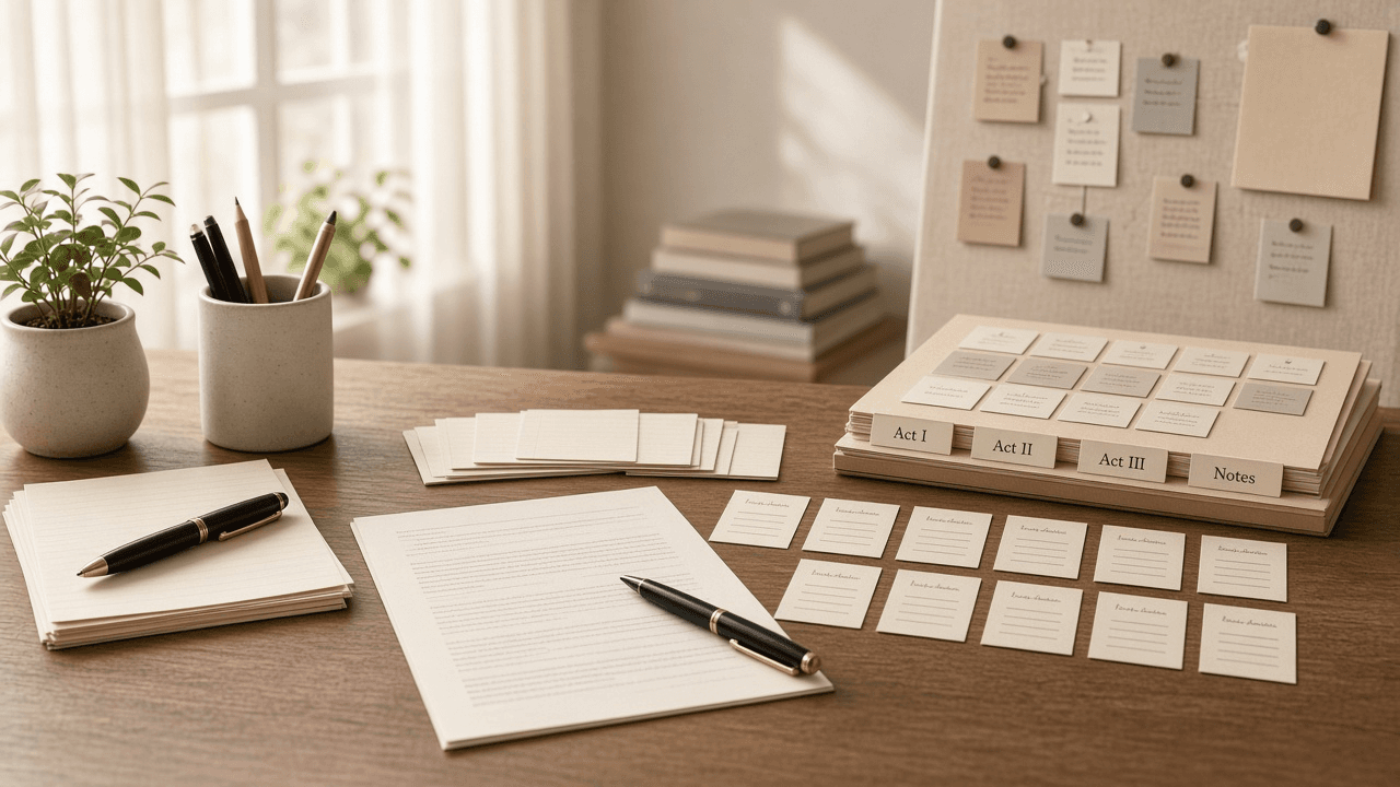 LivingWriter Manuscript Sheet Checklist from Notes (No Invented Word Counts)
