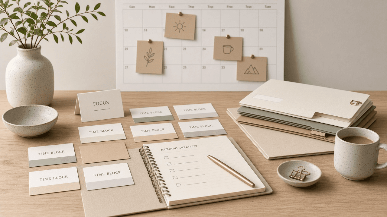 Morgen Calendar Event Block Checklist from Planner Notes (No Invented Focus Scores)
