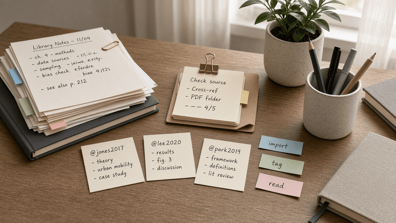 Paperpile Citekey Label Checklist from Library Notes (No Invented Cite Counts)